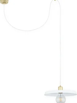 Store Lampa wisząca oryginalny klosz O2831 W1 PAT + BIA [M] | Kaja Żyrandole Nowoczesne